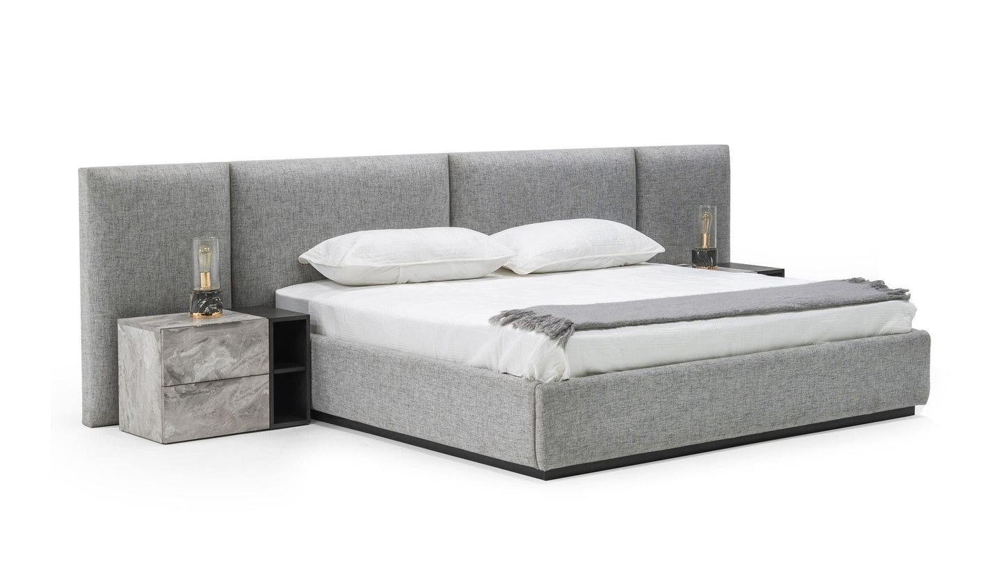 Nova Domus Maranello Modern Grey Bed