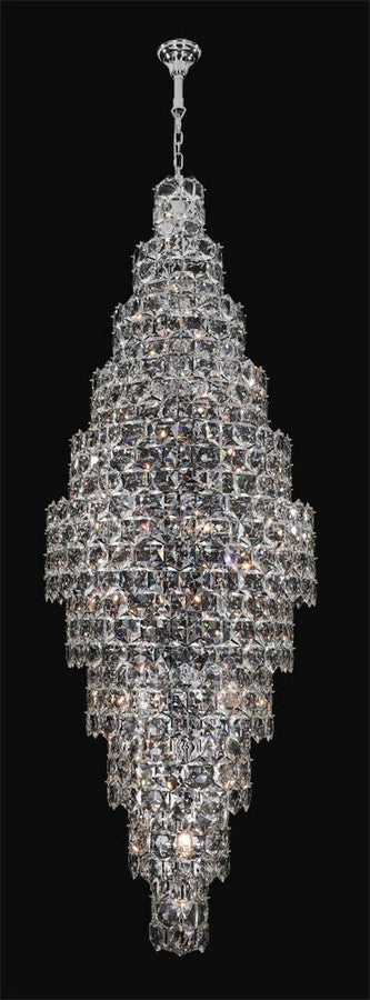 Glacier Chandelier 53-Light in Chrome 7870CH by StarFire Crystal