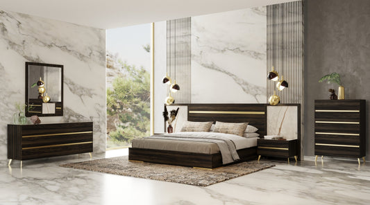 Nova Domus Velondra Modern Eucalypto and Marble Chest