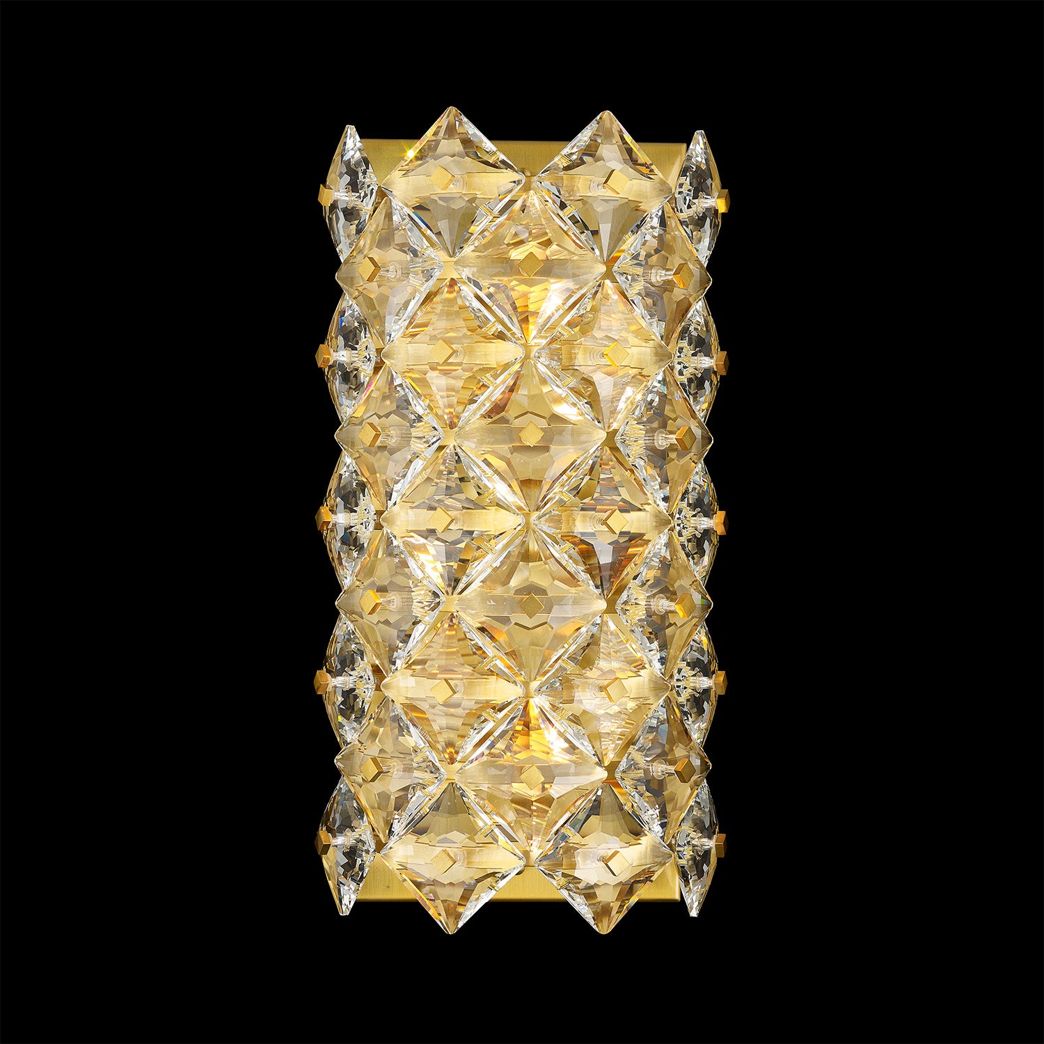The Crown Wall sconce 5-Light in Antique Brass 7905WSAB by StarFire Crystal
