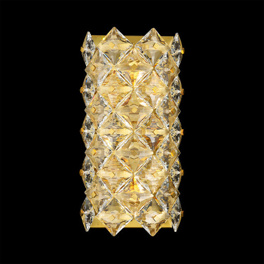 The Crown Wall sconce 5-Light in Antique Brass 7905WSAB by StarFire Crystal