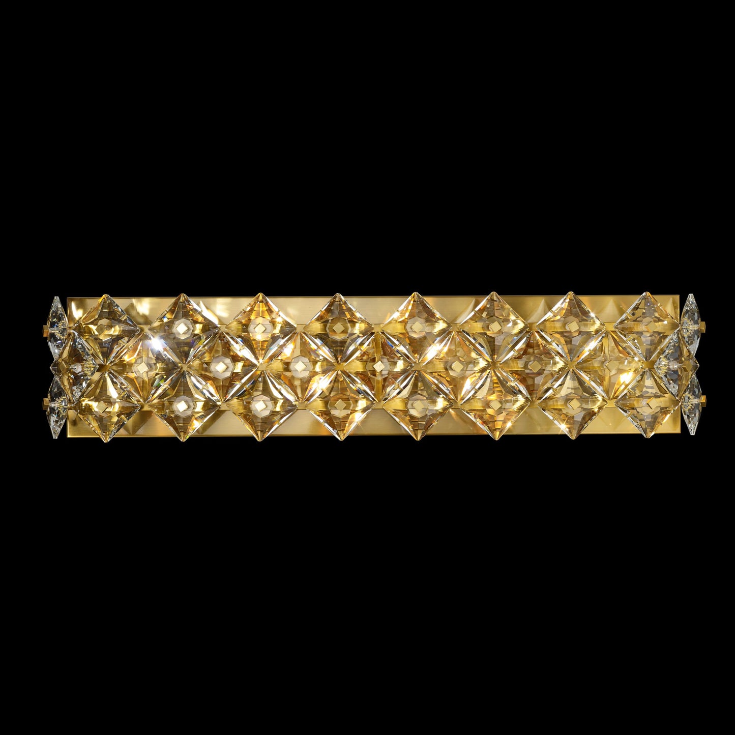 The Crown Wall sconce 6-Light in Antique Brass 7911WSAB by StarFire Crystal