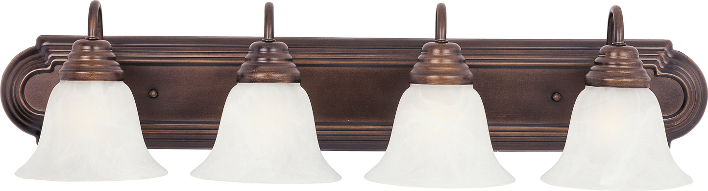 Essentials 4-Light Bath Vanity Oil Rubbed Bronze by Maxim Lighting