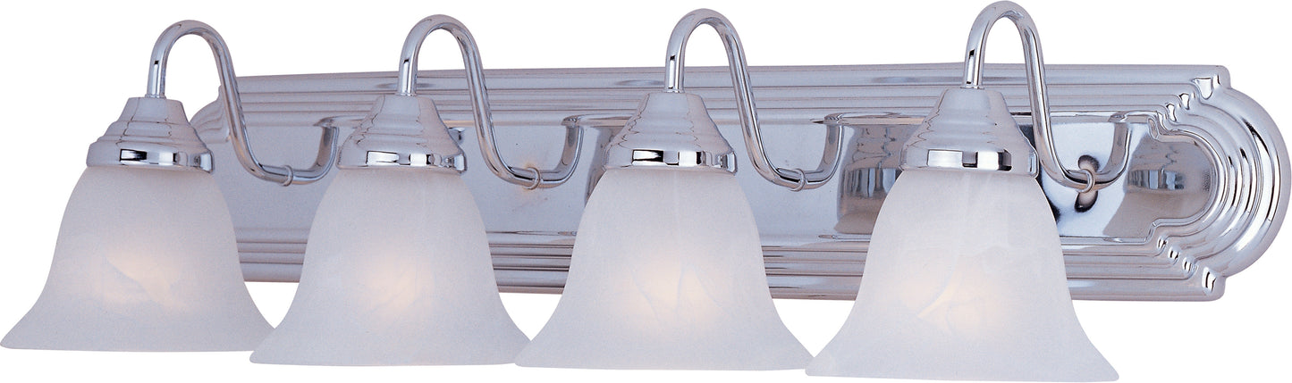 Essentials 4-Light Bath Vanity Polished Chrome by Maxim Lighting