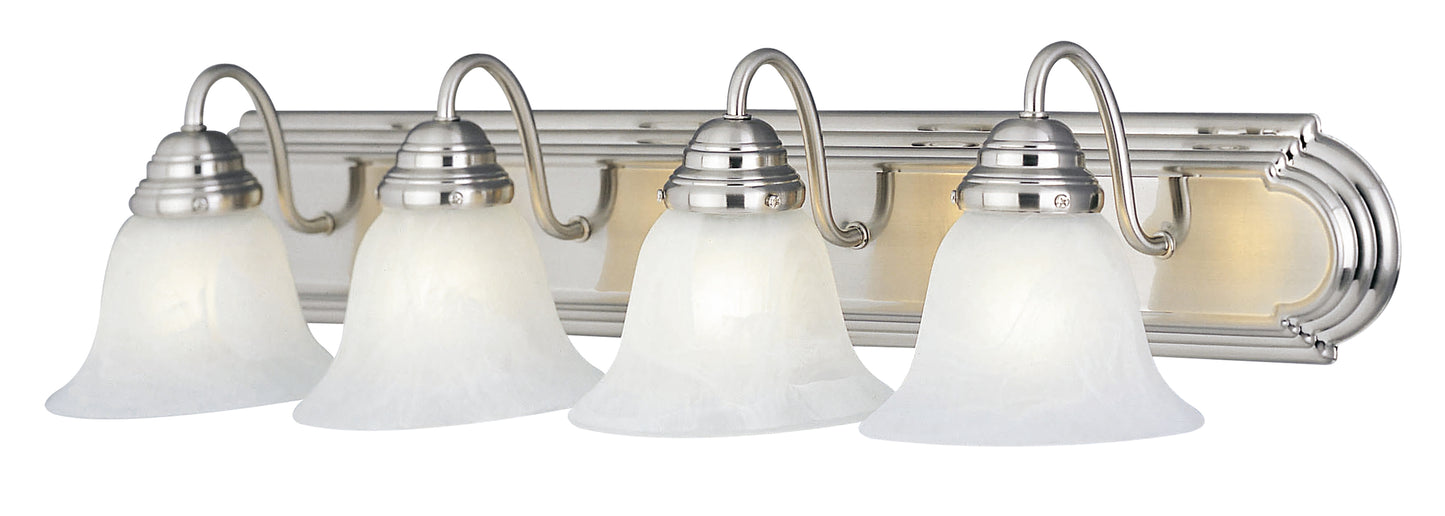 Essentials 4-Light Bath Vanity Satin Nickel by Maxim Lighting