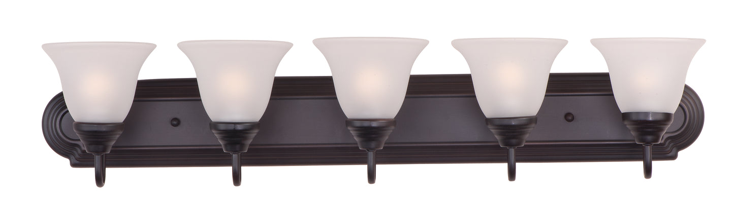Essentials 5-Light Bath Vanity Oil Rubbed Bronze by Maxim Lighting