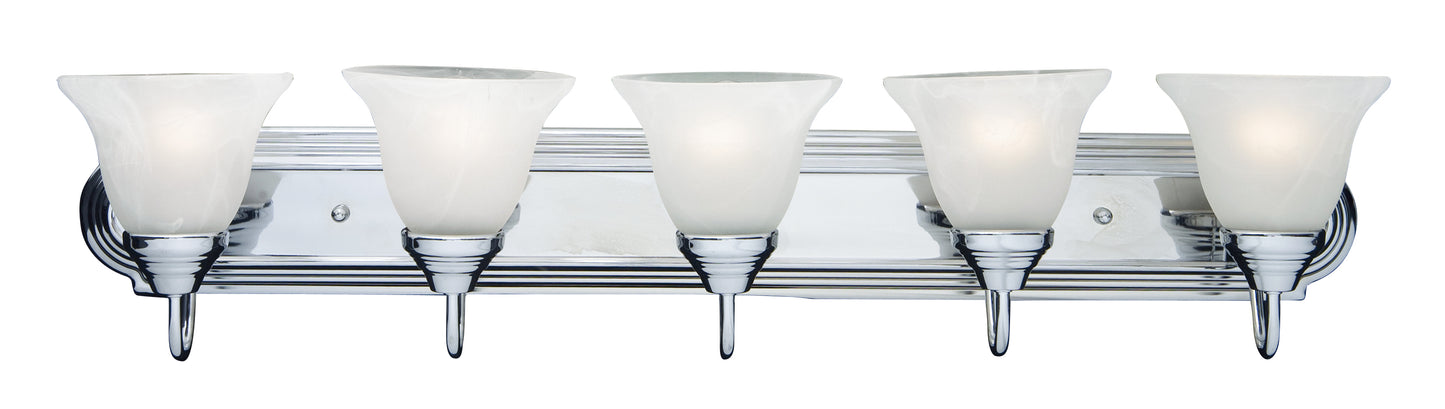 Essentials 5-Light Bath Vanity Polished Chrome by Maxim Lighting