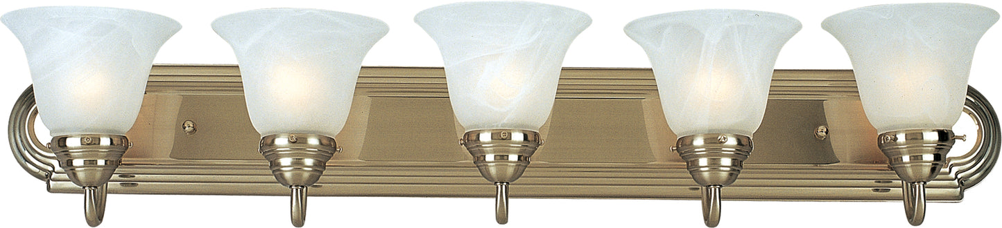 Essentials 5-Light Bath Vanity Satin Nickel by Maxim Lighting