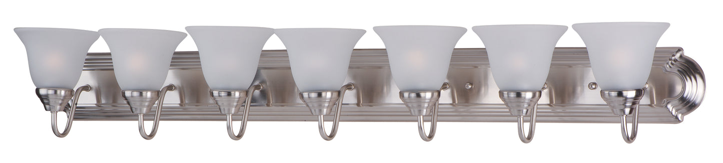 Essentials 7-Light Bath Vanity Satin Nickel by Maxim Lighting