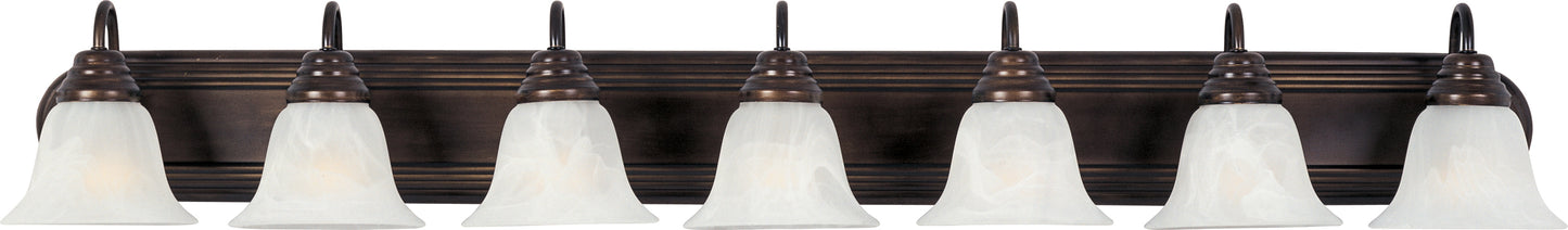 Essentials 7-Light Bath Vanity Oil Rubbed Bronze by Maxim Lighting
