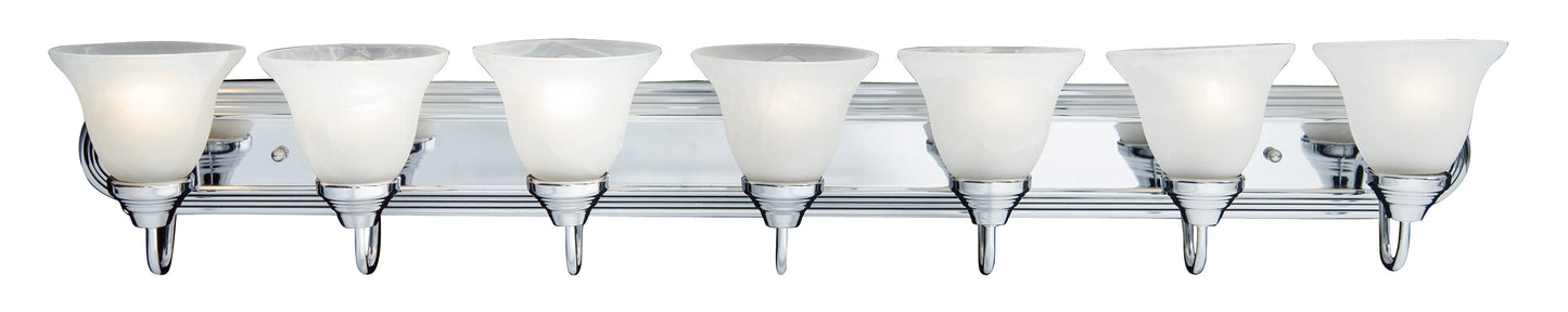 Essentials 7-Light Bath Vanity Polished Chrome by Maxim Lighting