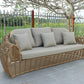 Renava Sandra Outdoor Beige and Wicker Sofa Set