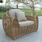 Renava Sandra Outdoor Beige and Wicker Sofa Set