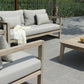 Renava Calm Outdoor Grey and Acacia Sofa Set