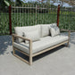 Renava Calm Outdoor Grey and Acacia Sofa Set