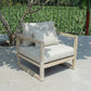 Renava Calm Outdoor Grey and Acacia Sofa Set