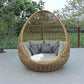 Renava Cocoon Outdoor Beige and Wicker Lounge Bed