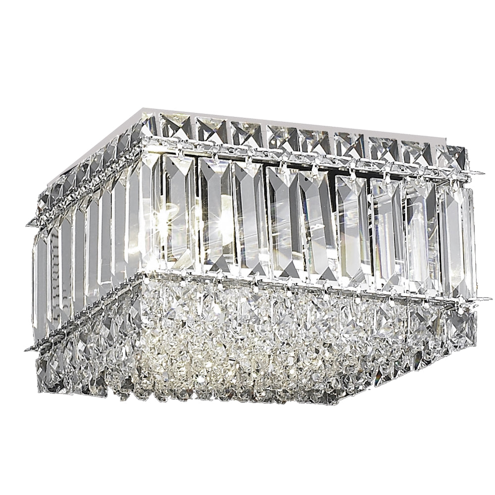 Avant-Garde Flushmount 4-Light in Chrome 8108CH by StarFire Crystal