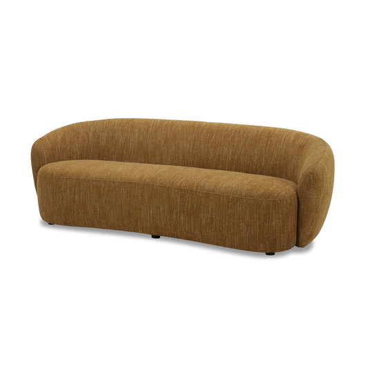 Divani Casa Norris Modern Mustard Fabric Sofa