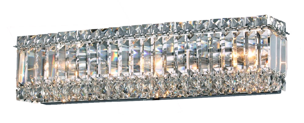 Avant-Garde Wall Sconce 3-Light in Chrome 8124WSCH by StarFire Crystal