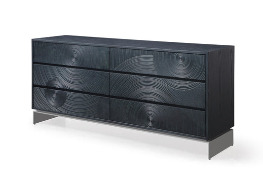 Lamod Cirque Modern Black Ash Dresser