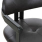 Modrst Aneta Modern Dark Brown Leather and Black Dining Chair