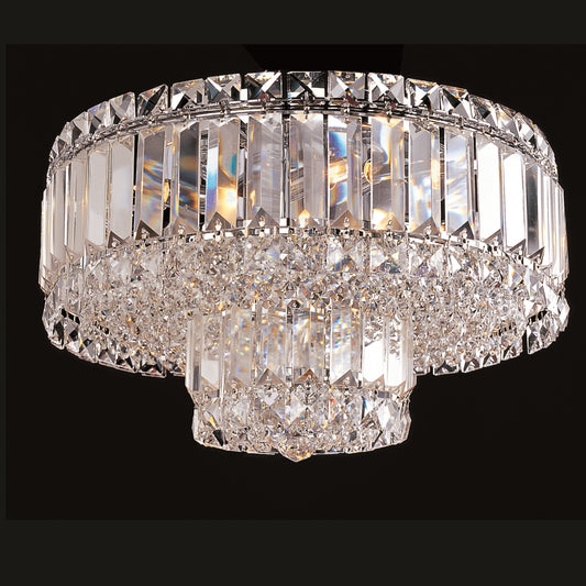 Avant-Garde Flushmount 5-Light in Chrome 8213CH by StarFire Crystal