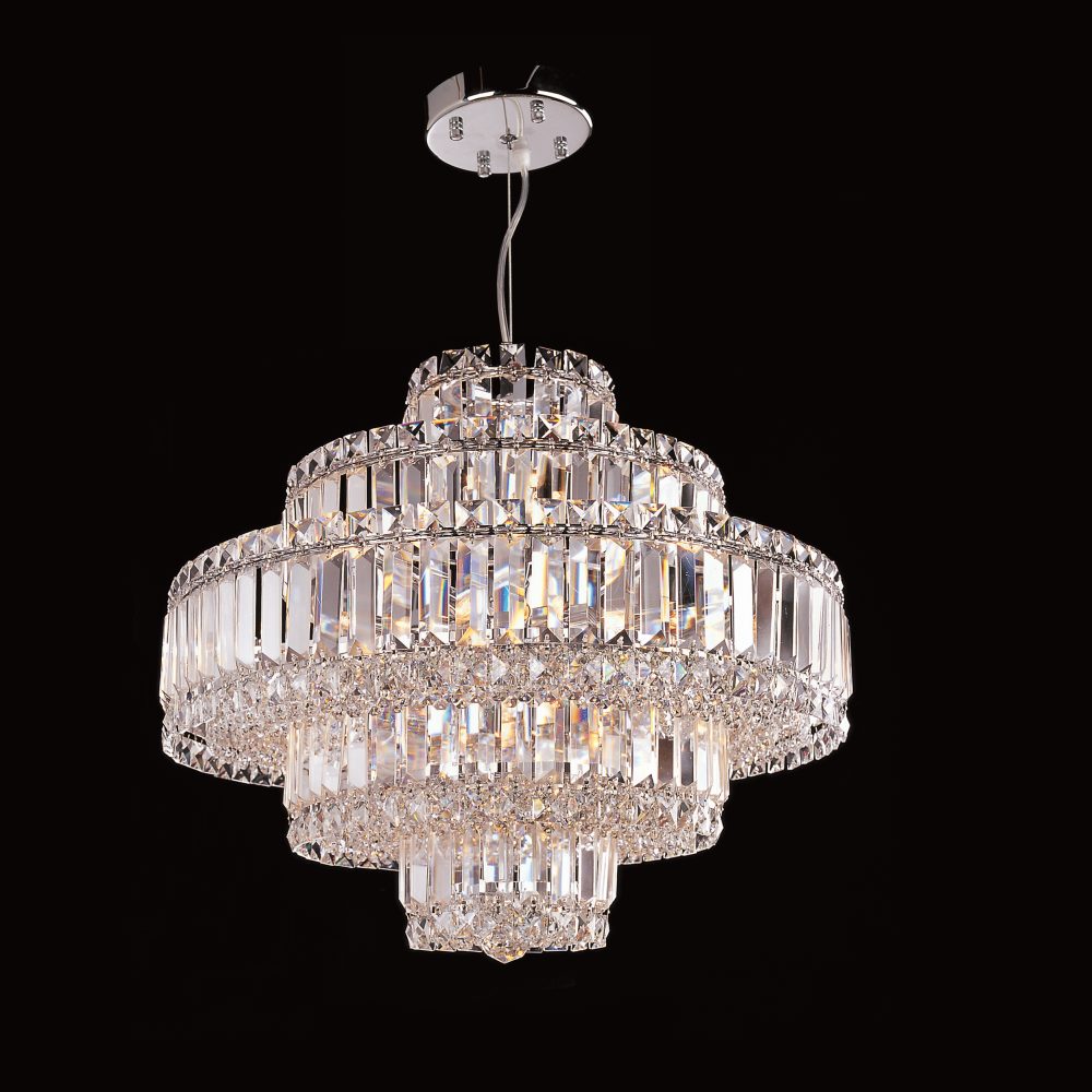 Avant-Garde Chandelier 19-Light in Chrome 8221CH by StarFire Crystal