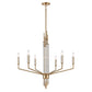 Serena 34" 6-Light Chandelier Satin Brass by Elk