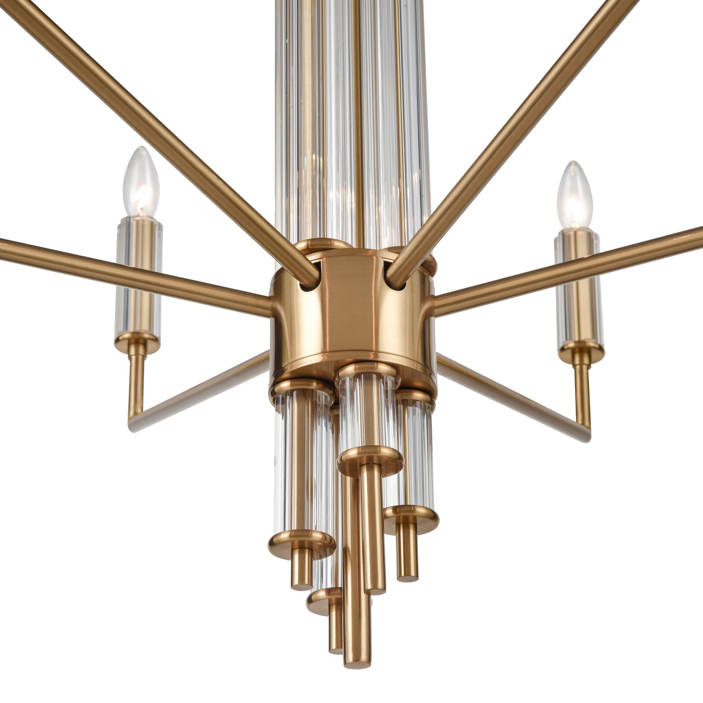 Serena 34" 6-Light Chandelier Satin Brass by Elk