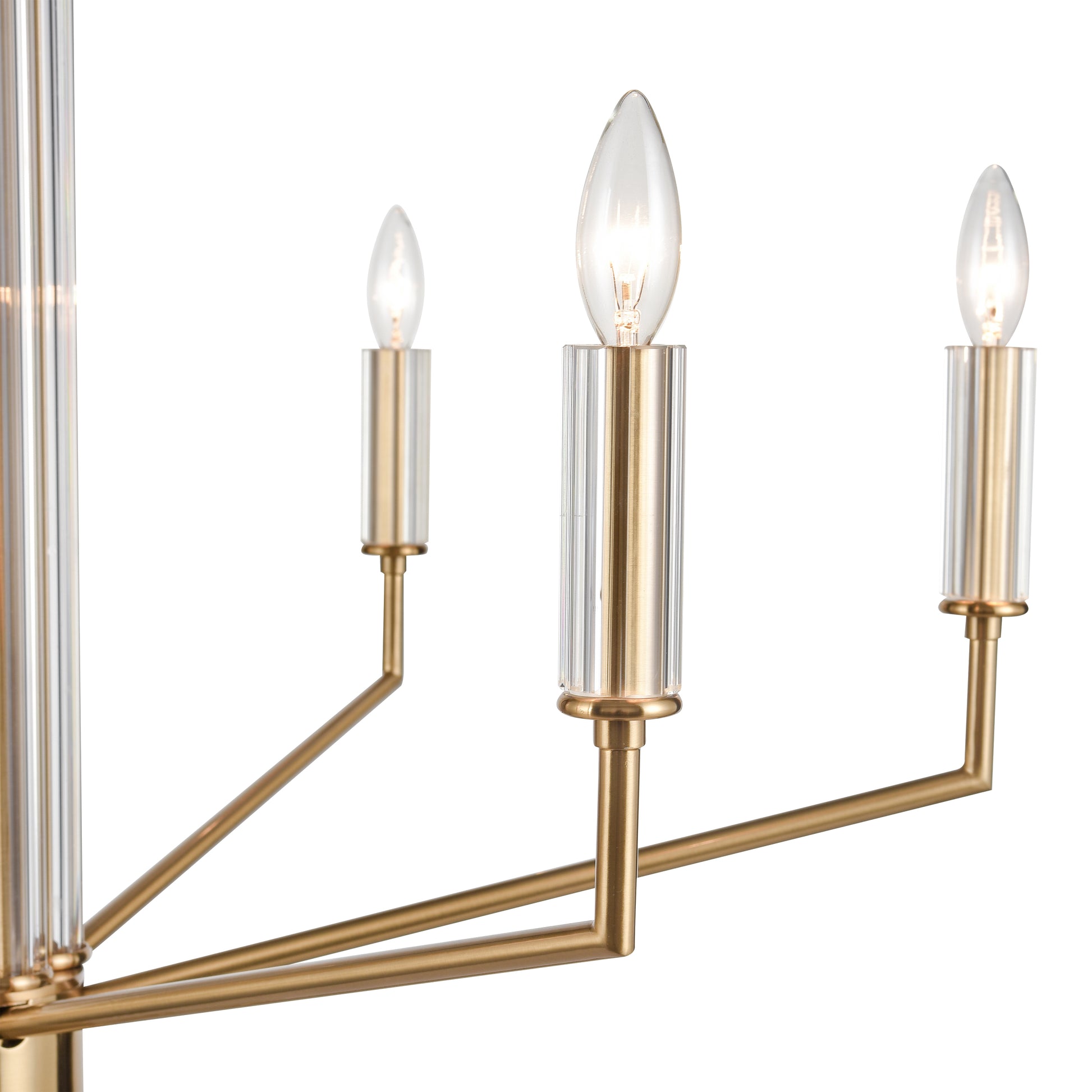 Serena 34" 6-Light Chandelier Satin Brass by Elk