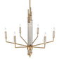 Serena 34" 6-Light Chandelier Satin Brass by Elk