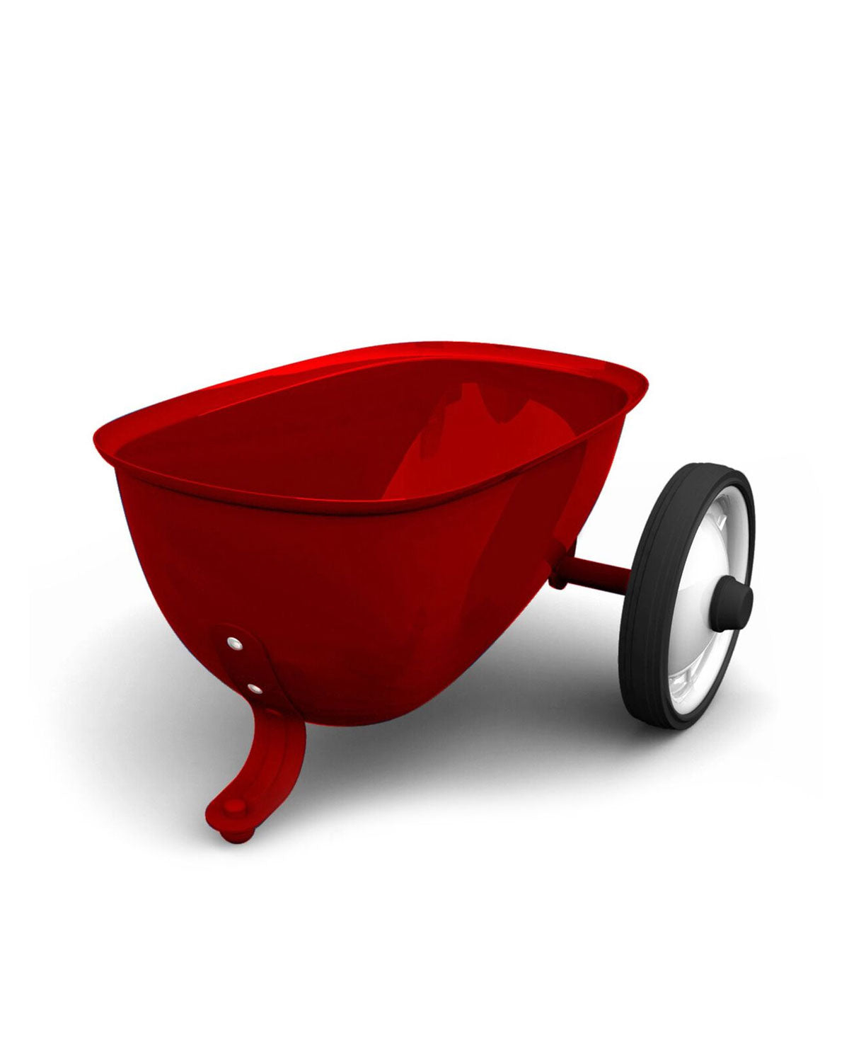 Baghera red metal trailer for Rider ride-ons