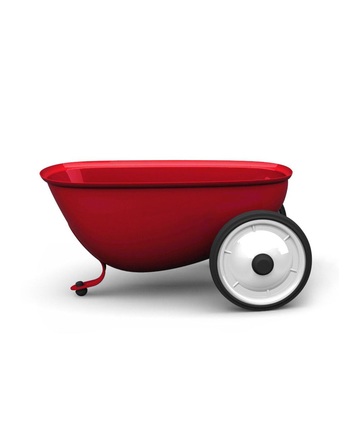 Baghera red metal trailer for Rider ride-ons – view 2