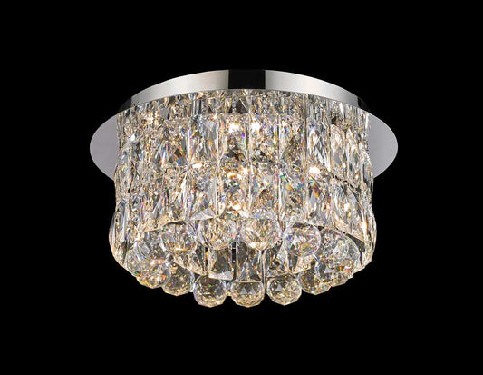 Avant-Garde Flushmount 5-Light in Chrome 8414CH by StarFire Crystal