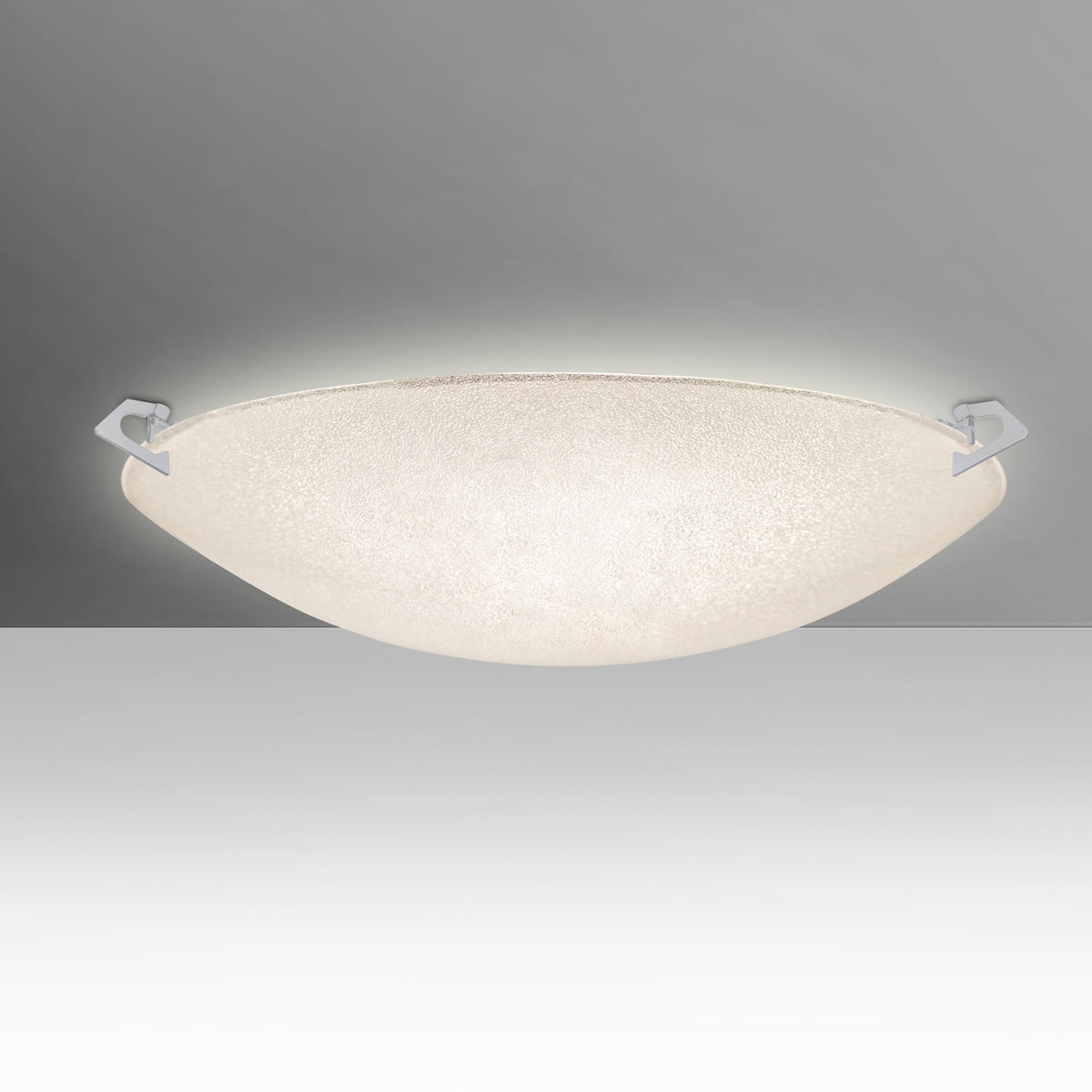 Besa Sonya 13 – Glitter glass, studio view, satin nickel clips