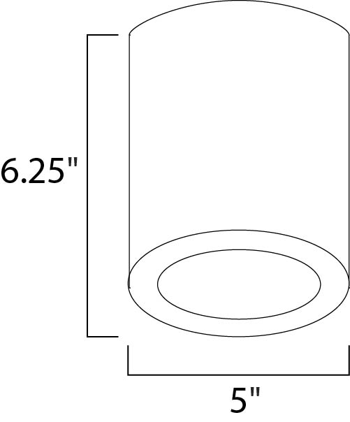 Lightray LED Outdoor Flush Mount White by Maxim Lighting