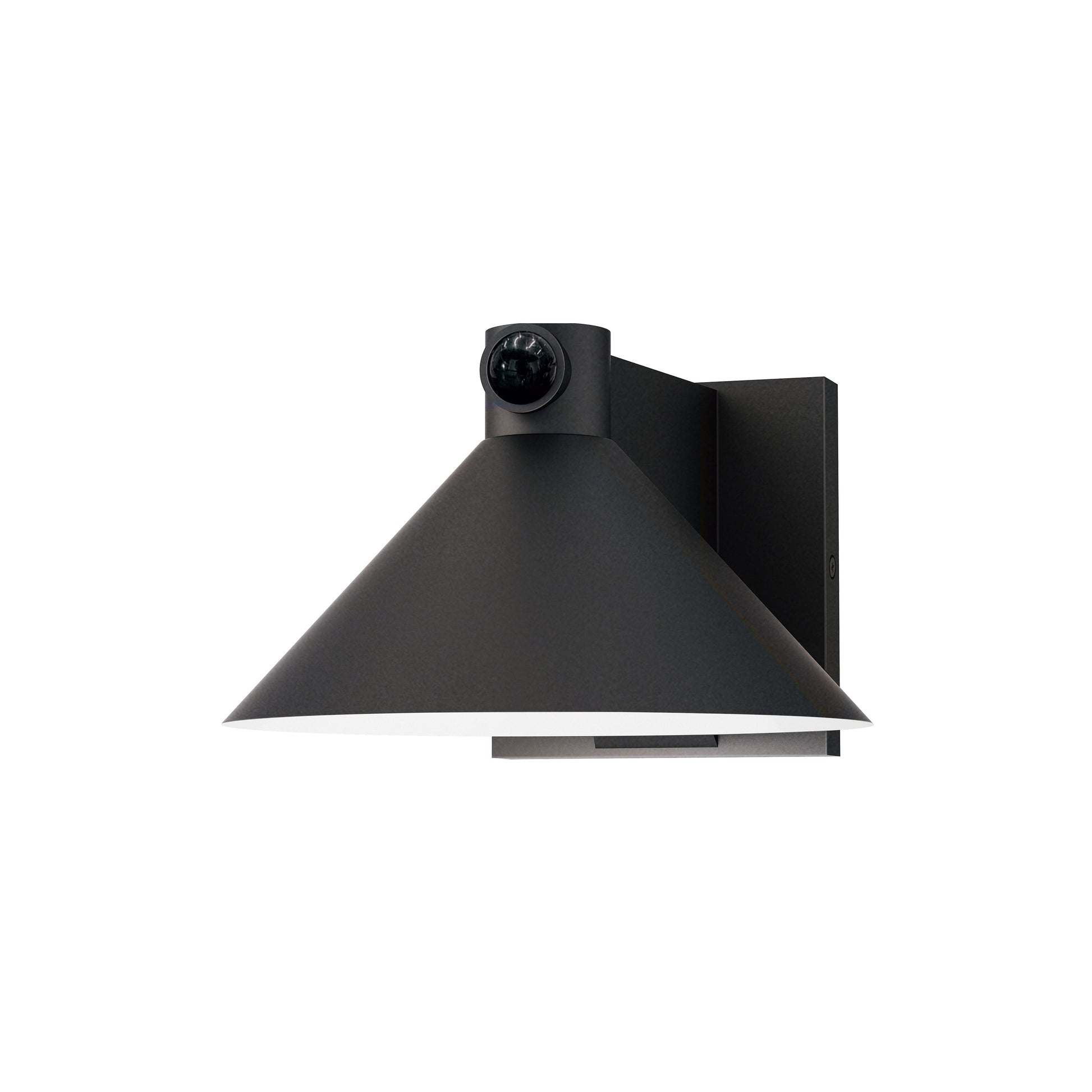 Conoid Medium LED Outdoor Wall Sconce with Dusk-Dawn Black by Maxim Lighting
