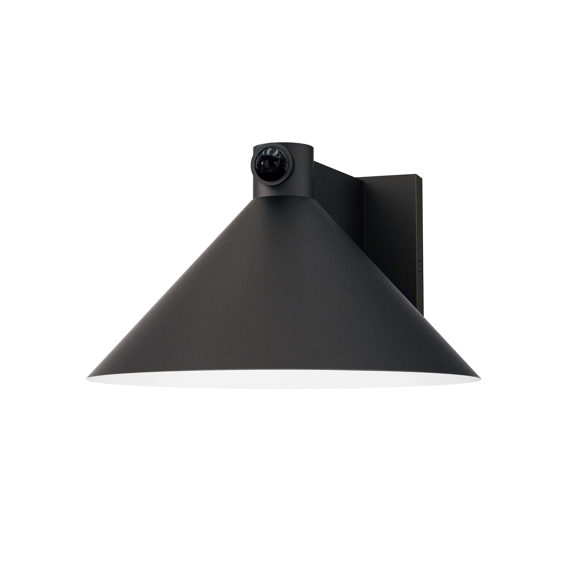 Conoid Large LED Outdoor Wall Sconce with Dusk-Dawn Black by Maxim Lighting