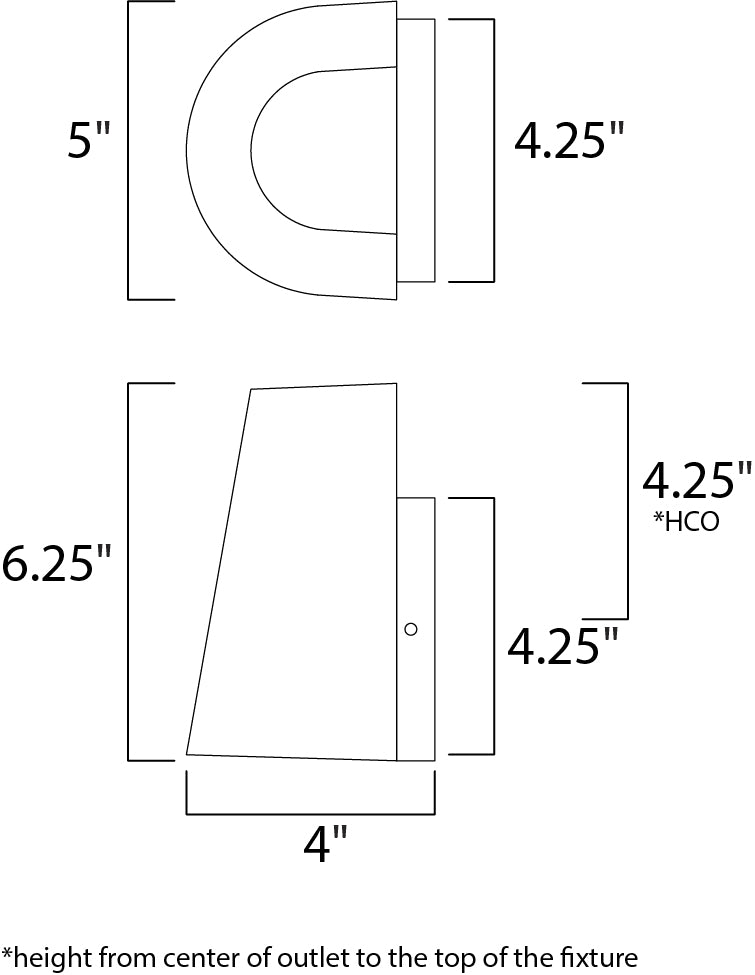 Mini LED Outdoor Wall Sconce White by Maxim Lighting