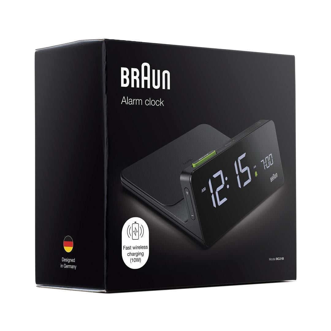 Braun BC21 Wireless Charging Alarm Clock, Black (photo 7 of 8)