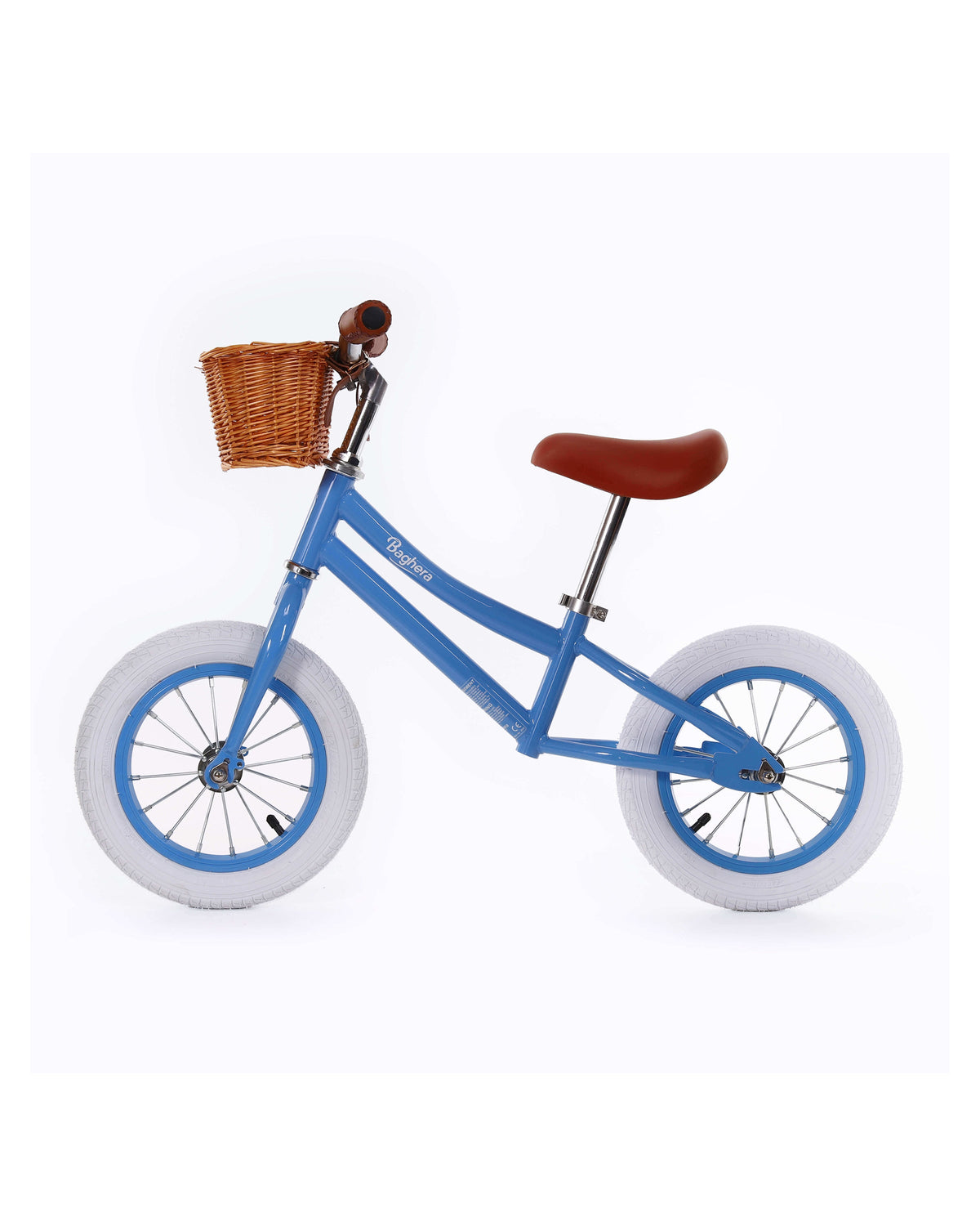 Baghera retro balance bike in blue
