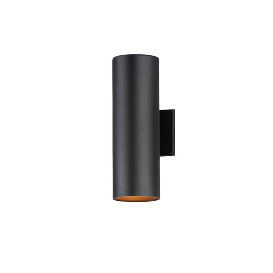 Outpost 2-Light 15"H LED Outdoor Wall Sconce Black by Maxim Lighting
