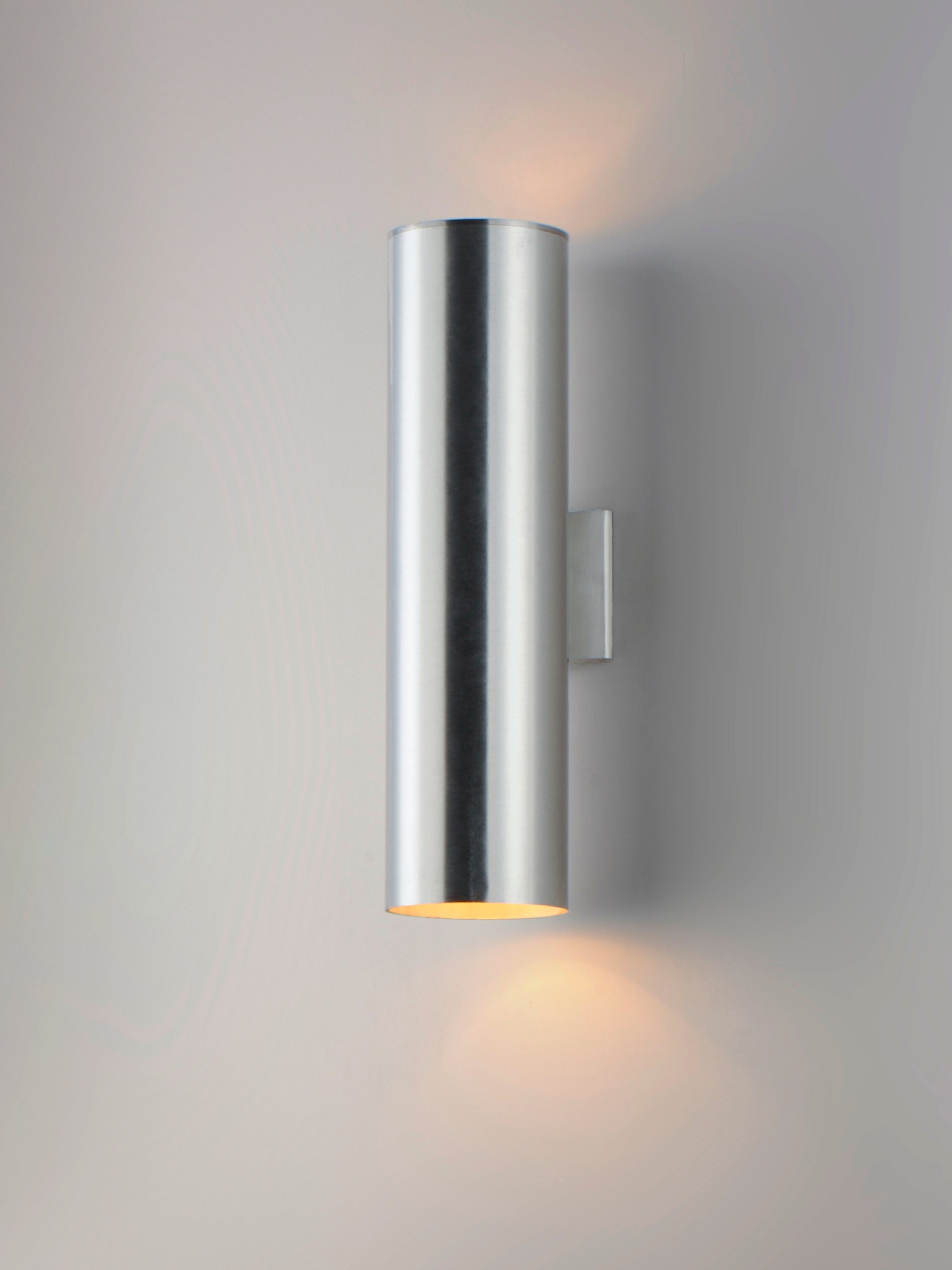 Outpost 2-Light 22"H LED Outdoor Wall Sconce Brushed Aluminum by Maxim Lighting