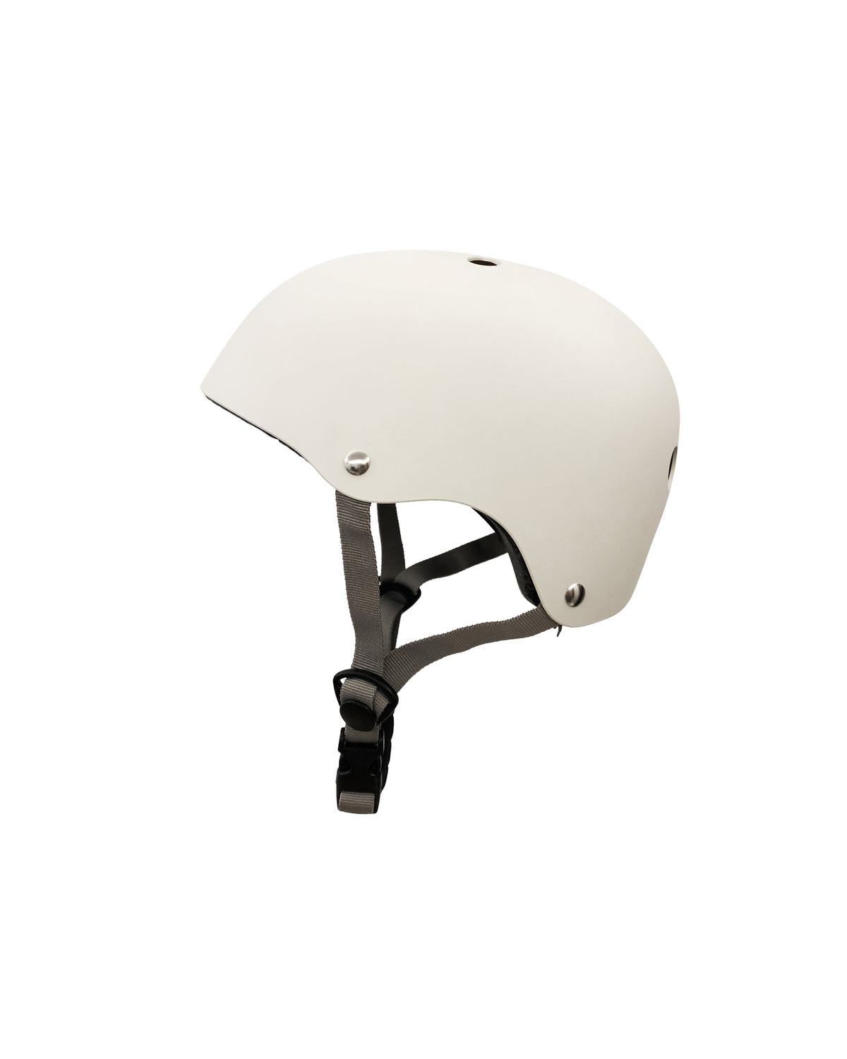 Baghera retro balance bike in ivory white with helmet – view 5