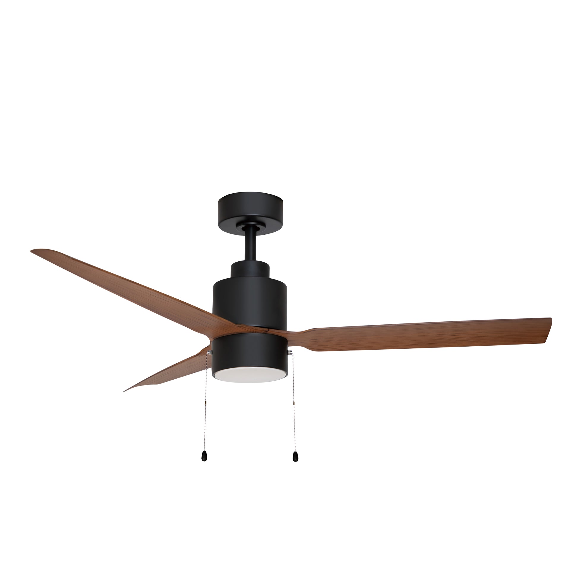Falcon Pull Chain 52" In/Outdoor Fan w LED Light Black/Walnut by Maxim Lighting