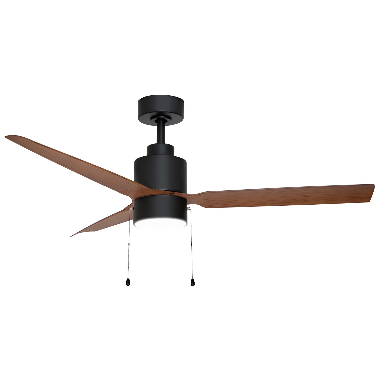 Falcon Pull Chain 52" In/Outdoor Fan w LED Light Black/Walnut by Maxim Lighting