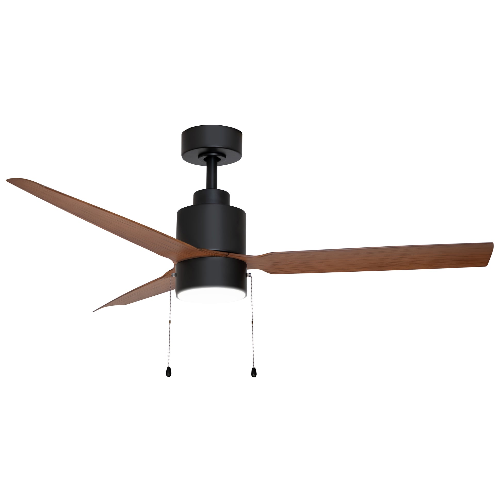 Falcon Pull Chain 52" In/Outdoor Fan w LED Light Black/Walnut by Maxim Lighting