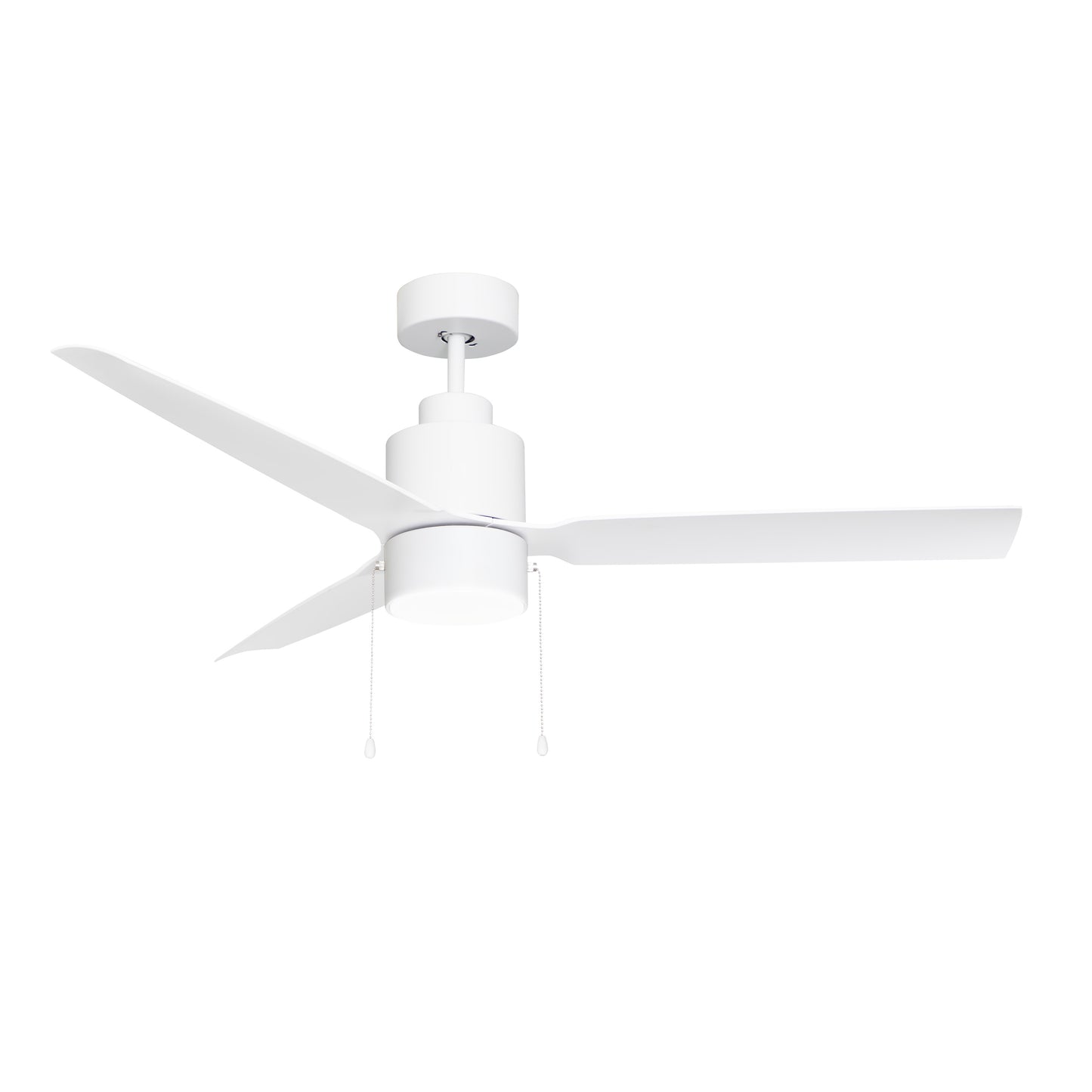 Falcon Pull Chain 52" In/Outdoor Fan w LED Light Matte White by Maxim Lighting