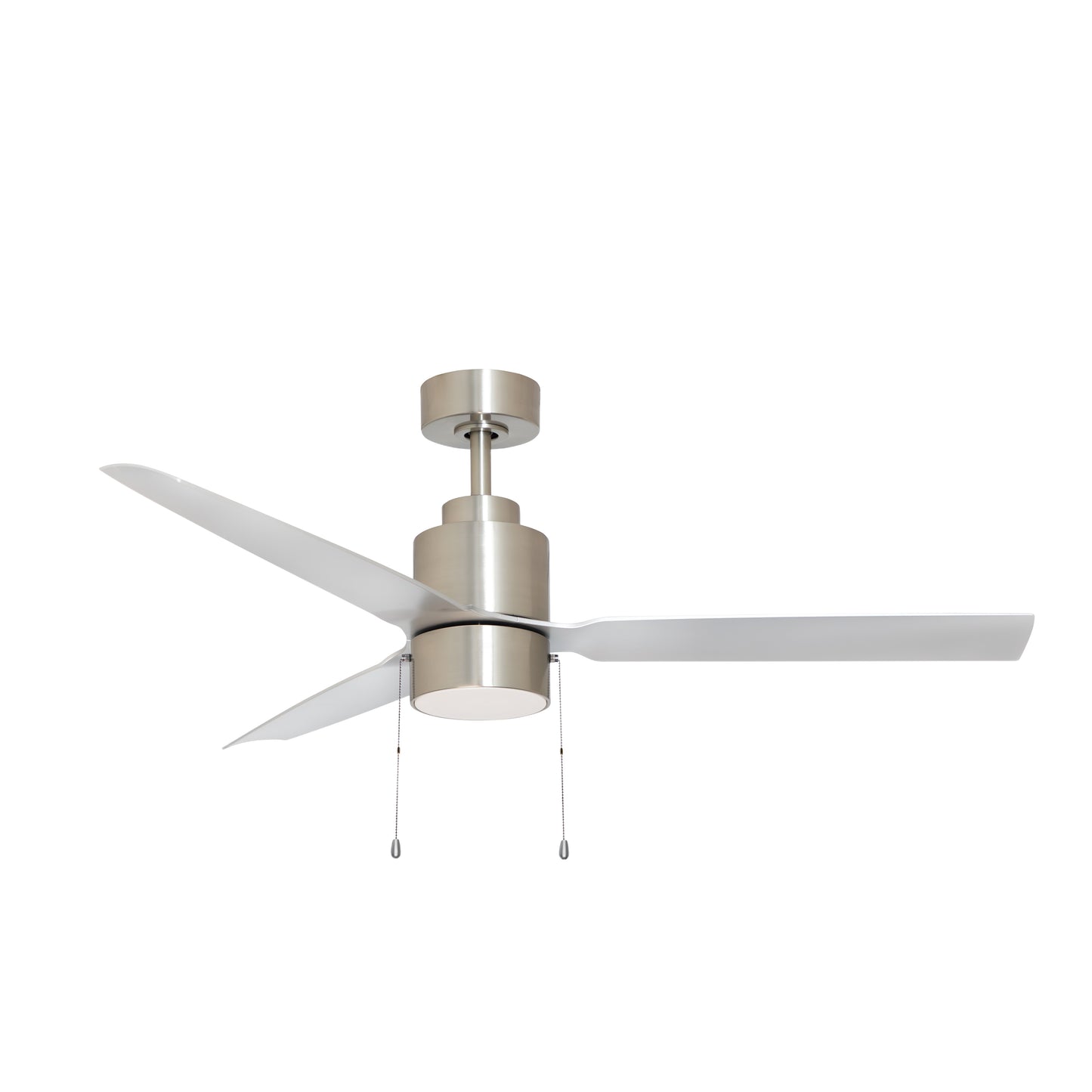 Falcon Pull Chain 52" In/Outdoor Fan w LED Light Satin Nickel by Maxim Lighting